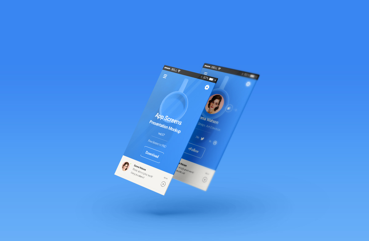 Bluish Mockup